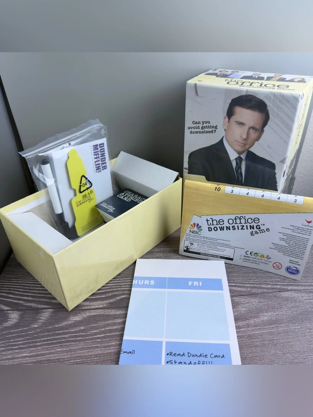 The Office Downsizing Game Open Box Complete Sealed Contents NBC